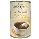 Jürgen Langbein Oxtail Clair Klare Rinder-Consomme 3er Pack (3x400ml Dose) + usy Block