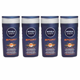 Nivea Men Sport Pflegedusche, 4er (4x250ml Flasche)