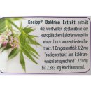 Kneipp Baldrian Extrakt 322mg für starke Nerven (40 Dragees)