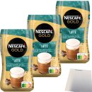 Nescafé Gold Instant Kaffee Typ Latte Macchiato 3er Pack (3x250g Dose) + usy Block