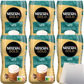 Nescafé Gold Instant Kaffee Typ Latte Macchiato 6er Pack (6x250g Dose) + usy Block
