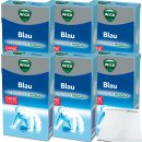 Wick Blau Menthol Halsbonbon ohne Zucker 6er Pack (6x46g Packung) + usy Block