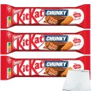 KitKat Chunky Schokoladenriegel mit Biscoff Keks 3er Pack (3x42g Riegel) + usy Block