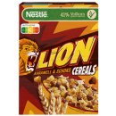 Nestle Lion Cereals Karamellschoko Cornflakes 41% Vollkorn 3er Pack (3x400g Packung) + usy Block