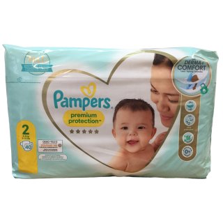 Pampers Premium Protection Windeln Gr.2, 4-8kg (2x 40Stk Packung)
