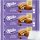 Milka Choc & Choc Kuchen mit Schokoladencreme 3er Pack (3x175g Packung) + usy Block
