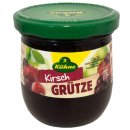 Kühne Rote Kirsch Grütze (1x375g) Glas + Dessert-Sauce mit Vanillegeschmack (1x500ml Pack) + usy Block