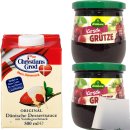 Kühne Rote Kirsch Grütze (2x375g) Glas +...