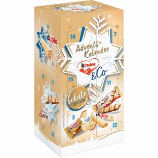 Adventskalender Kinder & Co. White 2023  292g Packung 8000500409374