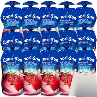 Capri Sun Kirsche & Granatapfel 15er Pack (15x330ml Quetschtüte) + usy Block