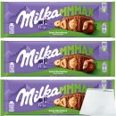 Milka Ganze Haselnuss Schokolade Großtafel 3er Pack (3x270g Tafel) + usy Block