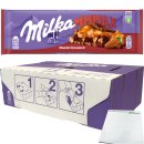 Milka Mandel Karamel Schokolade Großtafel 12er Pack (12x300g Tafel) + usy Block
