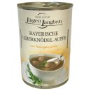 Jürgen Langbein Bayerische Leberknödel-Suppe 6er Pack (6x400ml Dose) + usy Block