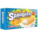 Jouy&Co Cravingz Spongiez Goldene Biskuit-Snacks gefüllt mit Vanillecreme 3er Pack (15 Stück, 3x200g Packung) + usy Block