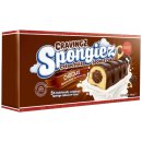 Jouy&Co Cravingz Spongiez Biskuit-Snacks mit Schokoladencremefüllung und Schokoladenüberzug 3er Pack (15 Stück, 3x200g Packung) + usy Block
