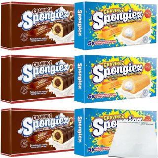 Jouy & Co Cravingz Spongiez Cream Filled Sponge Cake Vanilla/ Chocolate