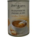 Jürgen Langbein Französische Zwiebelsuppe mit edlem Weißwein 3er Pack (3x400ml Dose) + usy Block
