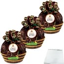 Ferrero Grand Rocher Zartbitterschokolade XXL Oster Schatzkugel 3er Pack (3x125g Packung) + usy Block