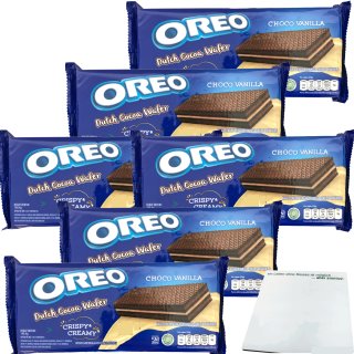 Oreo Double Chocolate Dutch Cocoa Choco Vanille Waffel 6er Pack (6x140,4g) + usy Block