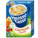 Erasco Heisse Tasse Gemüse Creme Suppe 12er Pack (36 Beutel a 17,3g) + usy Block