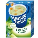 Erasco Heisse Tasse Lauch Creme Suppe 12er Pack (36 Beutel a 17,66g) + usy Block