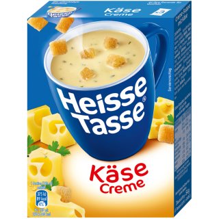 Erasco Heisse Tasse Käse-Cremesuppe 1er Pack (3 Beutel a 18g)