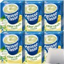 Erasco Heisse Tasse Käse-Lauchcremesuppe 6er Pack (18 Beutel a 14,9g) + usy Block
