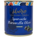Ibero spanische schwarze Manzanilla Oliven entsteint 6er Pack (6x200g Dose) + usy Block