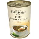 Jürgen Langbein Klare Hühnerbouillon 3er Pack (3x400ml Dose) + usy Block