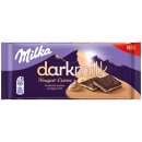 Milka darkmilk Schokoladen-Tafel Nougat-Creme (85g Tafel)
