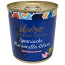 Ibero Spanische Manzanilla-Oliven mit Knoblauchcreme 3er Pack (3x200g Dose) + usy Block