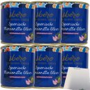 Ibero Spanische Manzanilla-Oliven mit Knoblauchcreme 6er Pack (6x200g Dose) + usy Block