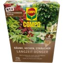 Compo Langzeit-Dünger für Bäume Hecken Sträucher 3er Pack (3x2kg Packung) + usy Block
