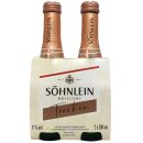 Söhnlein Brillant Sekt trocken Piccolo 11%vol. 1er Pack (2x0,2L Flasche) + usy Block