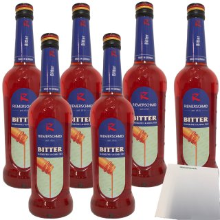 Riemerschmid Riemerol Bitter Barsirup Sirup Bittersirup alkoholfrei 6er Pack (6x0,7 Liter Flasche) + usy Block