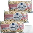 Wunderlich Kessel-Karamell Popcorn 3er Pack (3x300g Beutel) + usy Block