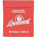 Löwensenf Extra scharf Senf 20er Pack (20x100ml Tube) + usy Block