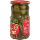 Spreewald Feldmann Original Spreewald Gewürzgurken 1er Pack (1x185g Glas) + usy Block