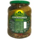 Kühne Gewürzgurken Auslese mit Kräutern verfeinert 6er Pack (6x360g Glas) + usy Block