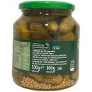 Kühne Schlemmertöpfchen Mild-Würzige extra knackige Cornichons mit Balsamico Bianco verfeinert 3er Pack (3x300g Glas) + usy Block