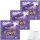 Milka Zarte Momente Schokomix 5-fach-sortiert 3er Pack (3x169g Packung) + usy Block