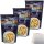 Leverno Grissini Piccoli Knoblauch & Petersilie 3er Pack (3x100g Packung) + usy Block