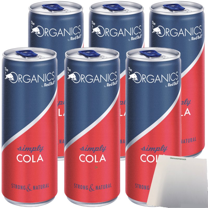 Red Bull Organics Simply Cola Strong & Natural BIO Getränk DPG 6er Pa