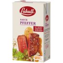Lukull Premium Pfeffer Sauce mit ganzen grünen Pfefferkörnern 6er Pack (6x1 Liter Packung) + usy Block