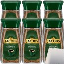 Jacobs Krönung löslicher Kaffee Instantkaffee 6er Pack (6x200g Glas) + usy Block