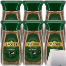 Jacobs Krönung löslicher Kaffee Instantkaffee 6er Pack (6x100g Glas) + usy Block