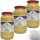 Rois de France Moutarde de Dijon Dijon Senf 3er Pack (3x1000g Glas) + usy Block