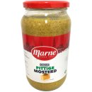 Marne Grove Mosterd pittig grober Senf würzig 6er Pack (6x1000g Glas) + usy Block
