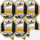 Sheba Katzenfutter Nassfutter Sauce Speciale Frikassee mit Truthahn & Gemüse in Sauce 6er Pack (6x85g Schale) + usy Block