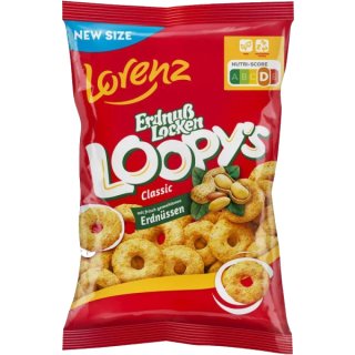 Lorez Flips Erdnuss Locken Loopys Loopys Classic 130g